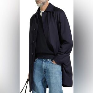 Ermenegildo Zegna Navy Trench Coat